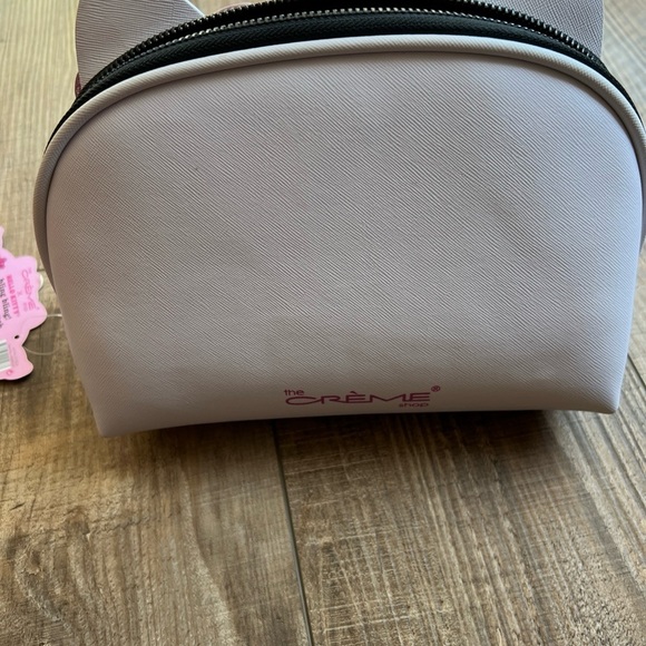 Sanrio White and Pink Cosmetic Bag with Cat Ears and Bow - Picture 5 of 7